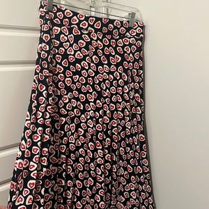 J crew pleated shears skirt